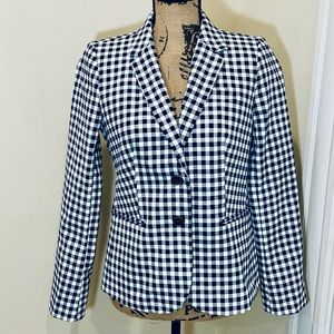 J. Crew Gingham Blazer NWOT